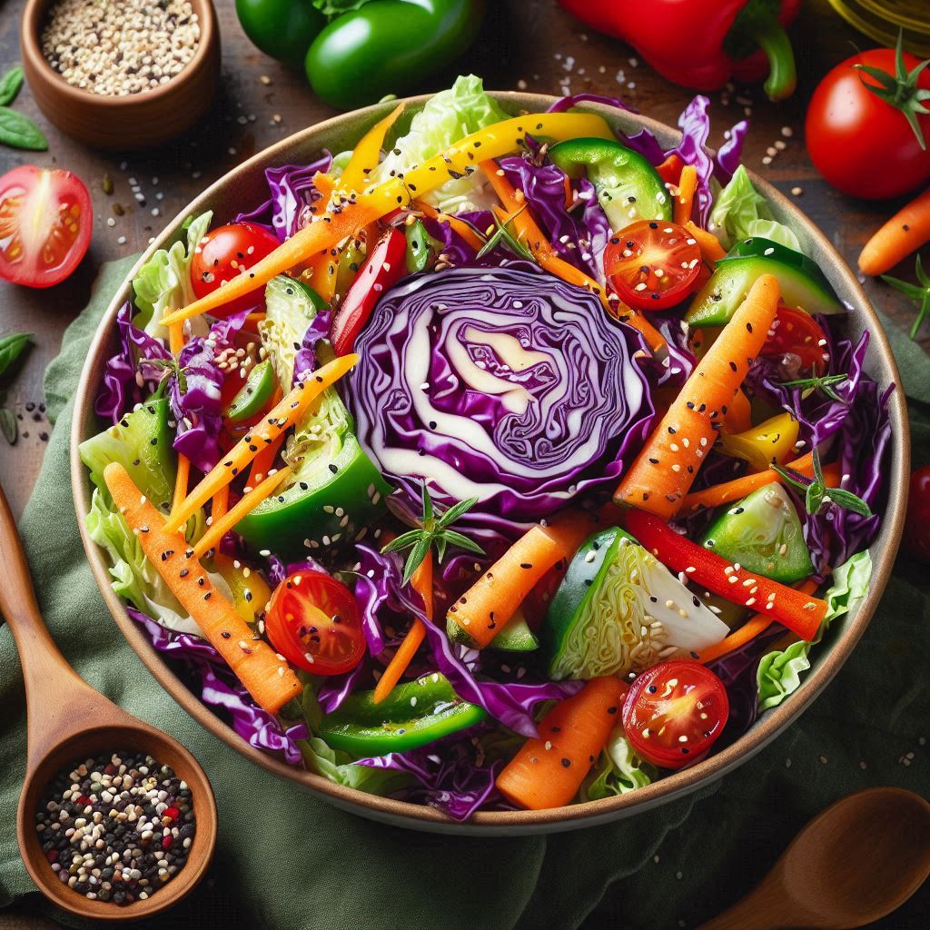 맛있게 생긴 양배추 샐러드